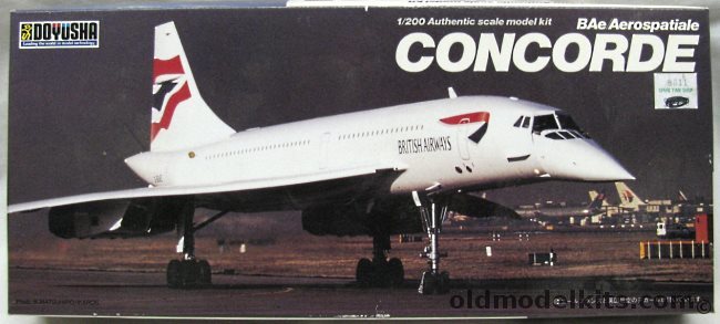 Doyusha 1/200 Bae Aerospatiale Concorde British Airways or Air France, 200-CO 1000 plastic model kit